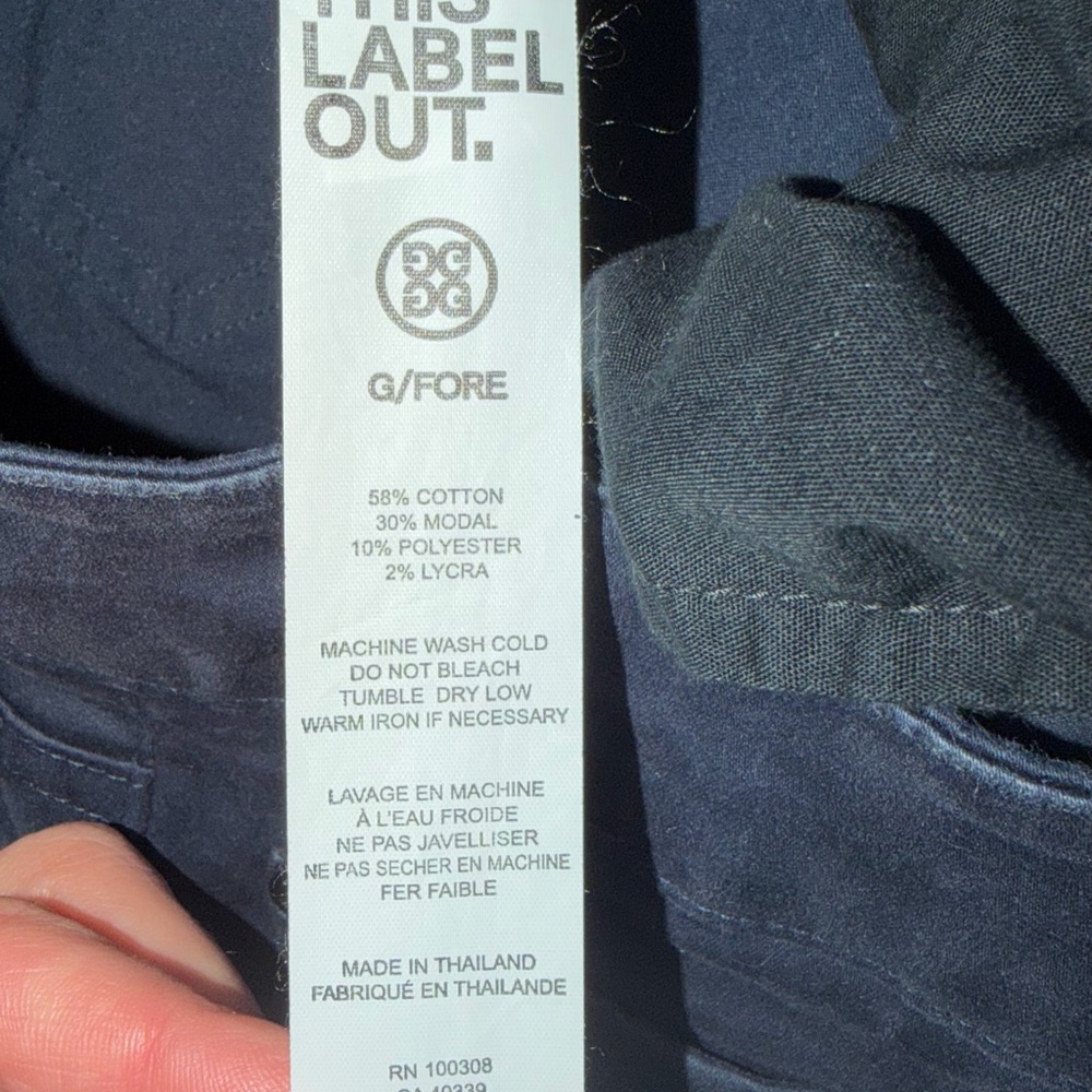 G/Fore Men's Pants Core 5 Pocket Size - Picture 9 of 10